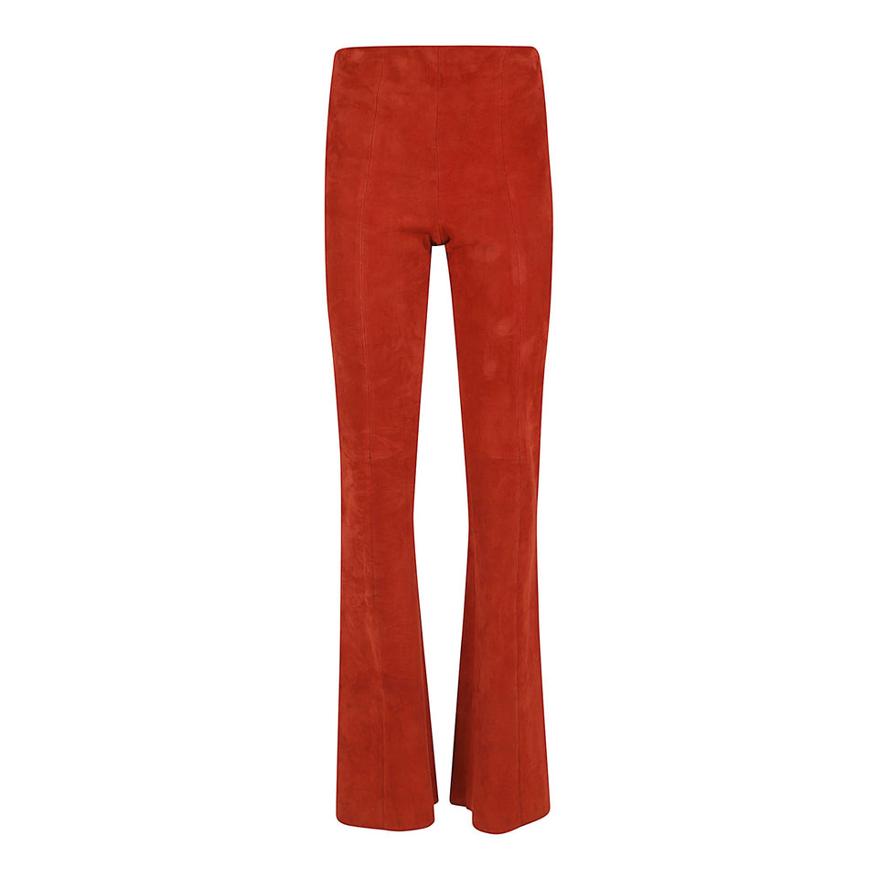 Pantalone "Gege" in suede arancio GEGE VELOURSIBIS STOULS 