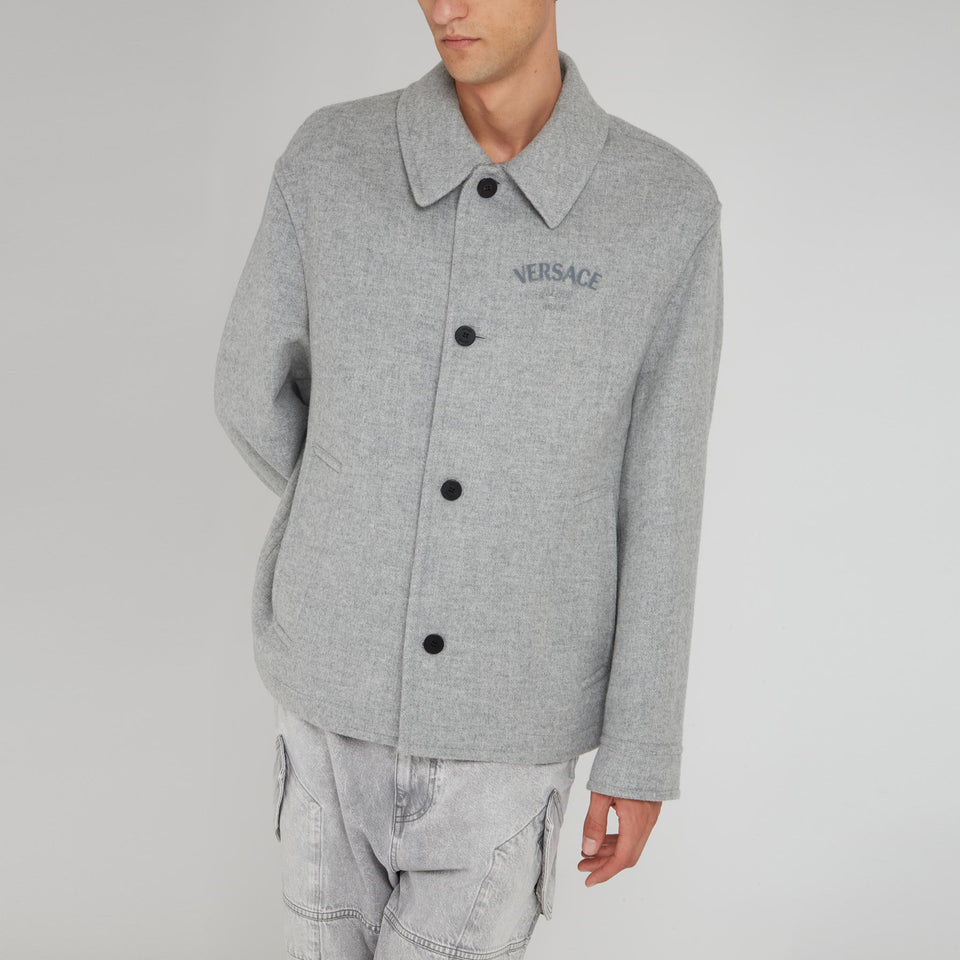 Giacca in lana grigia