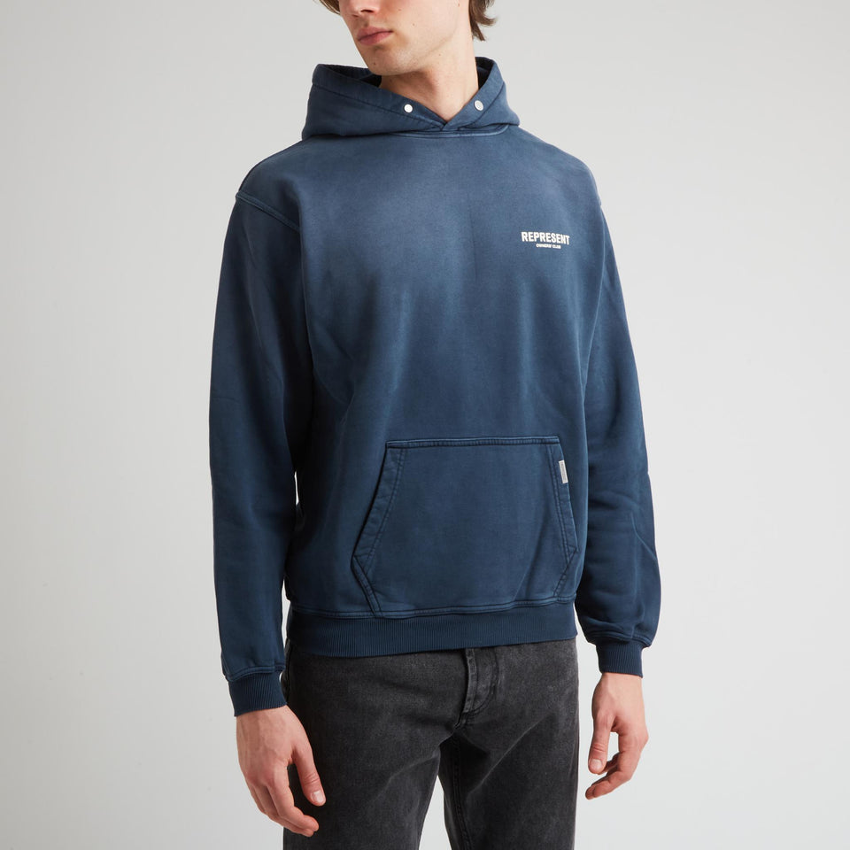 Blue Cotton ''Owners Club Hoodie'' Sweatshirt