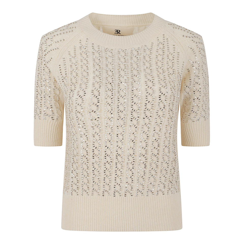 Maglia in lana bianca D475L701 CTBBW10110 ERMANNO SCERVINO 