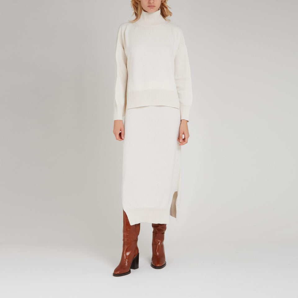 Maglia in cashmere bianca