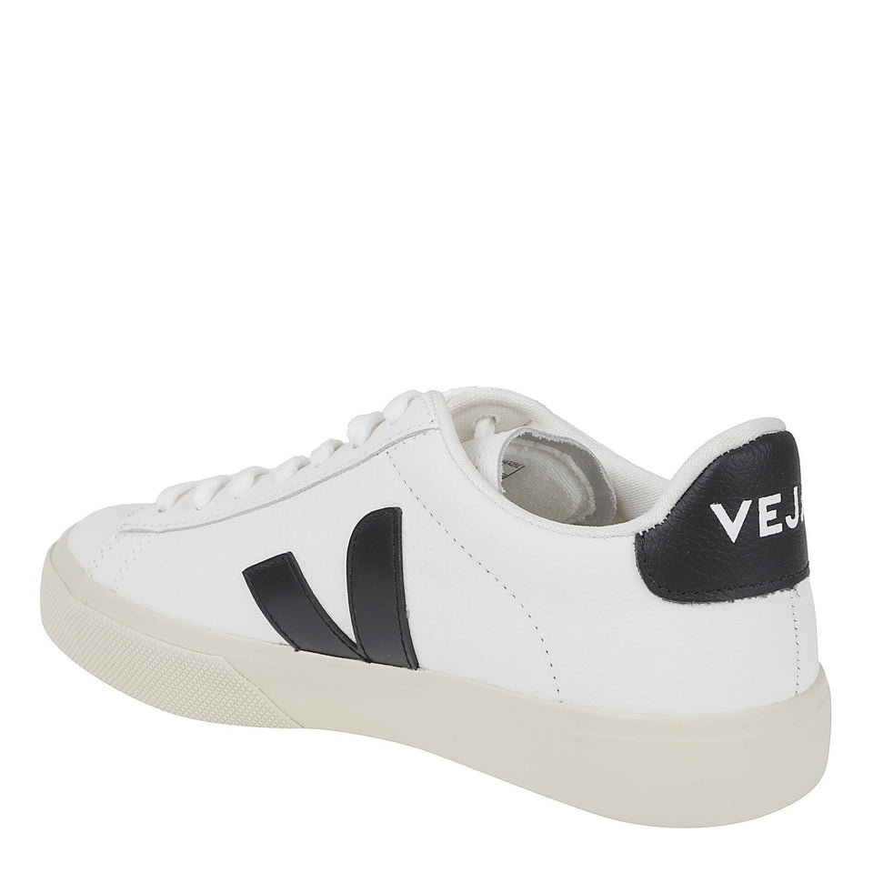 Sneakers ''Chromefree'' in pelle bianca e nera CP0501537 WHITE VEJA 