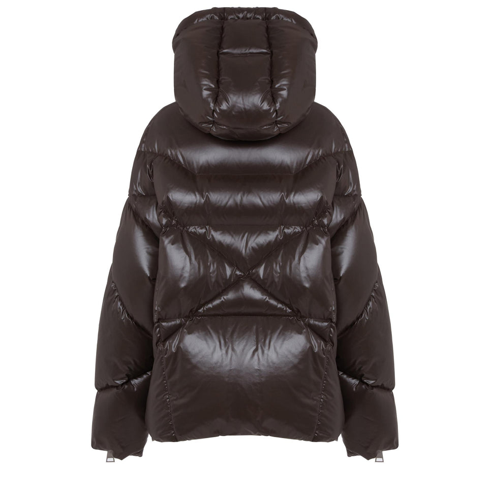 Piumino "Shy" in tessuto marrone