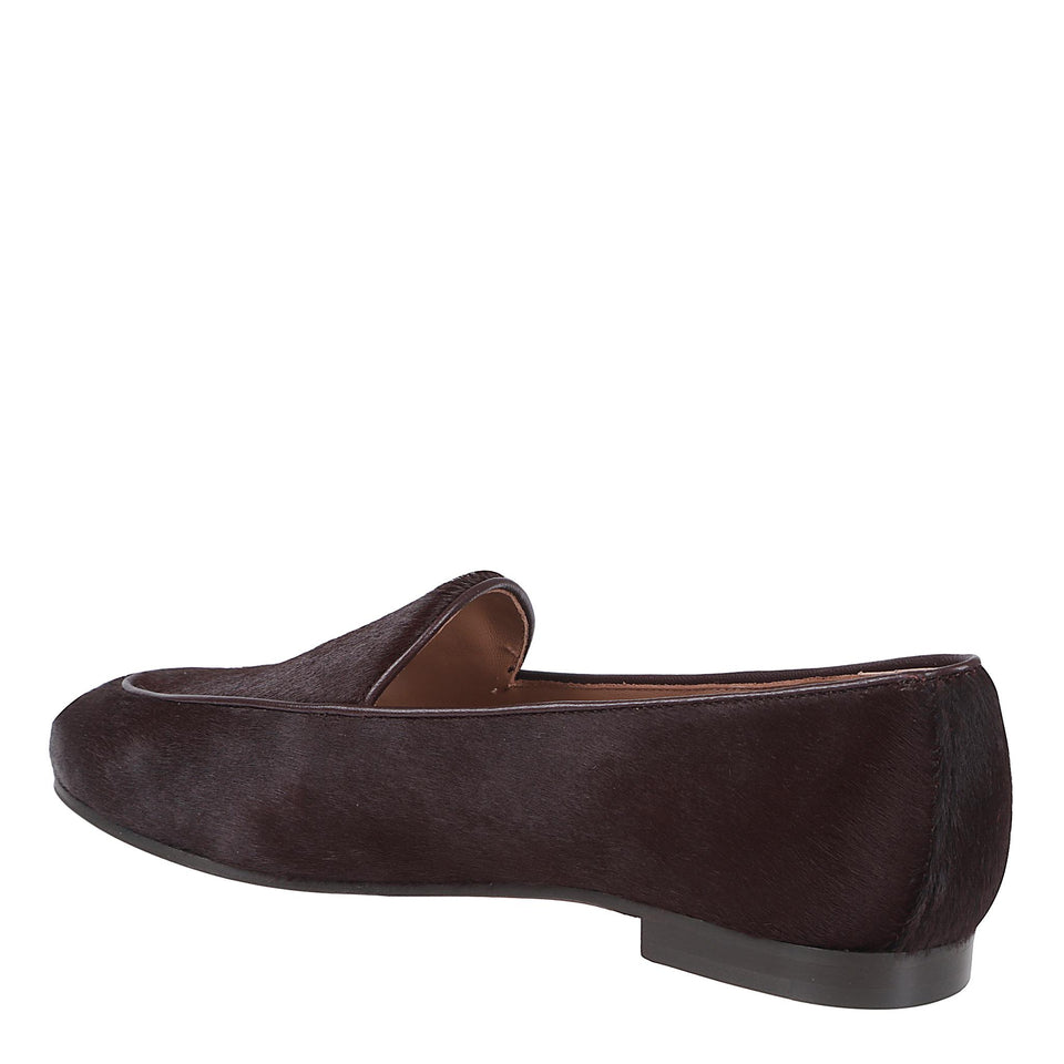 Mocassino "Guanto" in pelle bordeaux GNNFLAM1 PYPMLT AQUAZZURA 