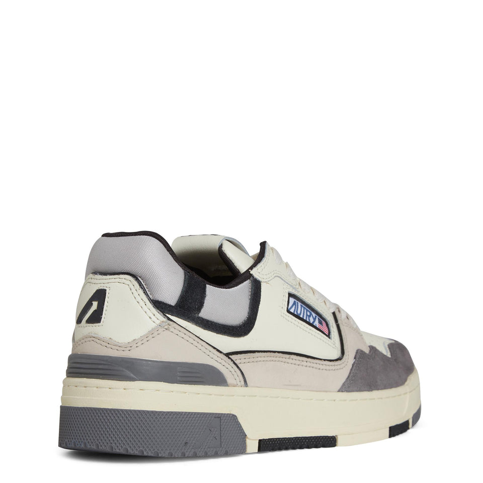 Sneakers "CLC low" in pelle multicolor ROLM UN01BLACK/GRAY AUTRY 