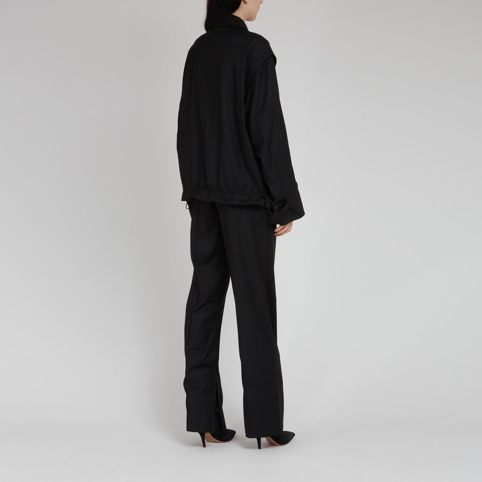 "Kamala" jacket in black fabric