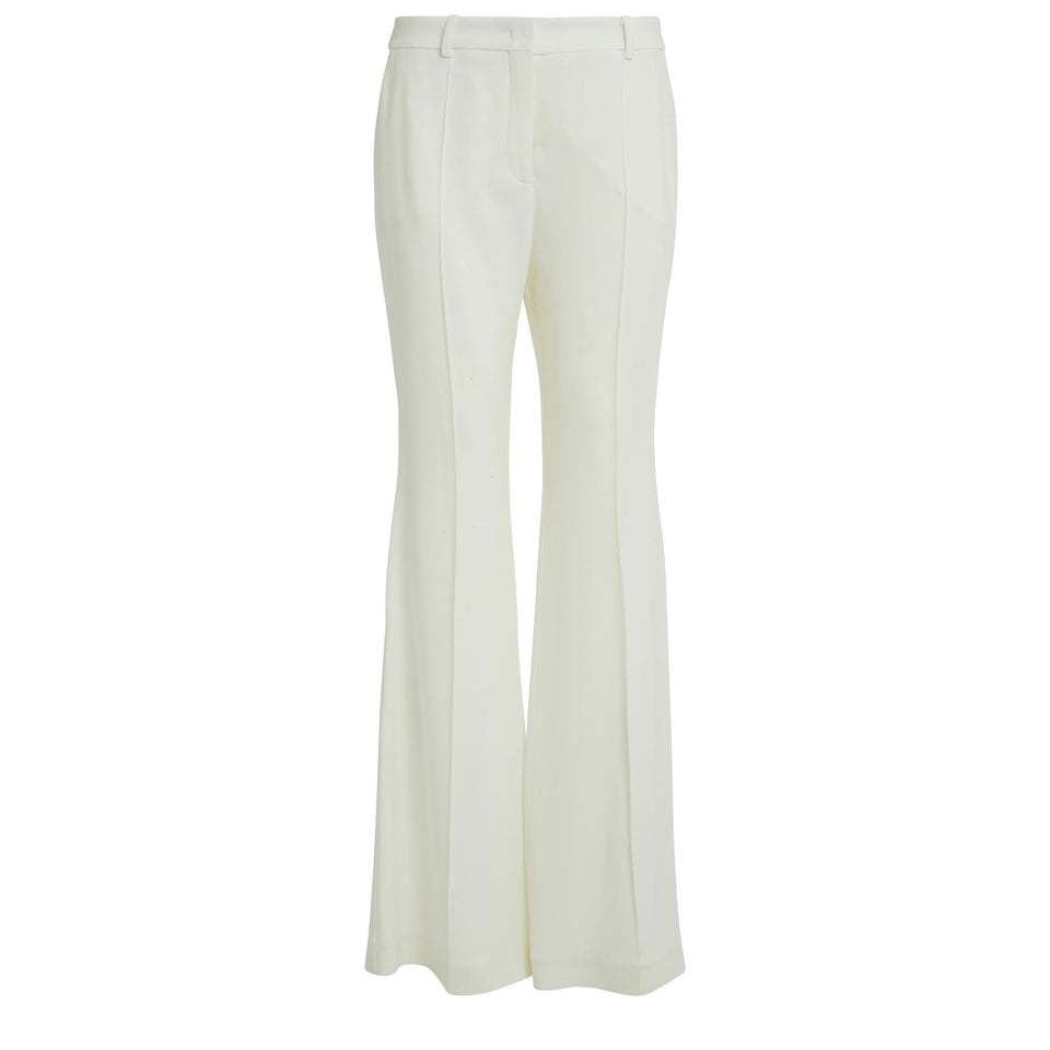 Pantalone svasato in tessuto bianco P0053NF24CD007 W0001 ELIE SAAB 