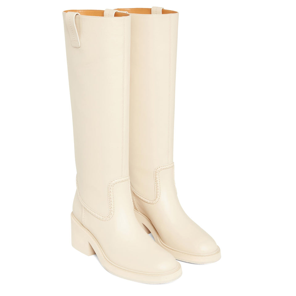 Stivale ''Mallo'' in pelle bianco CHC23W684GB 00L CHLOE 