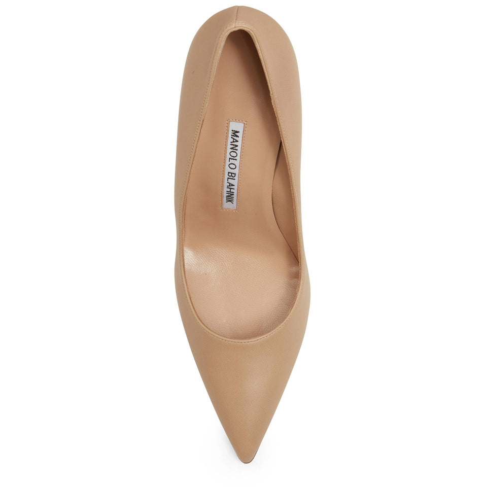 Decolletè ''BB 90'' in pelle beige 9XX-0464 0025 MANOLO BLAHNIK 