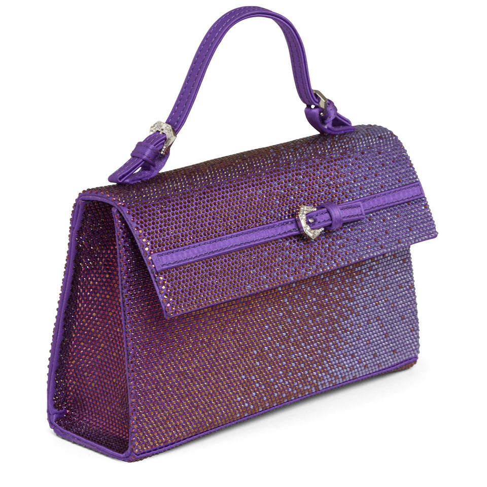 Borsa in cristalli viola