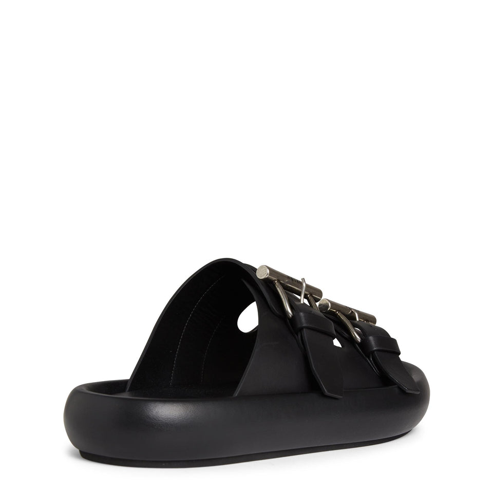 Sandali in pelle neri 809960 WIACT1064 ALEXANDER MCQUEEN 