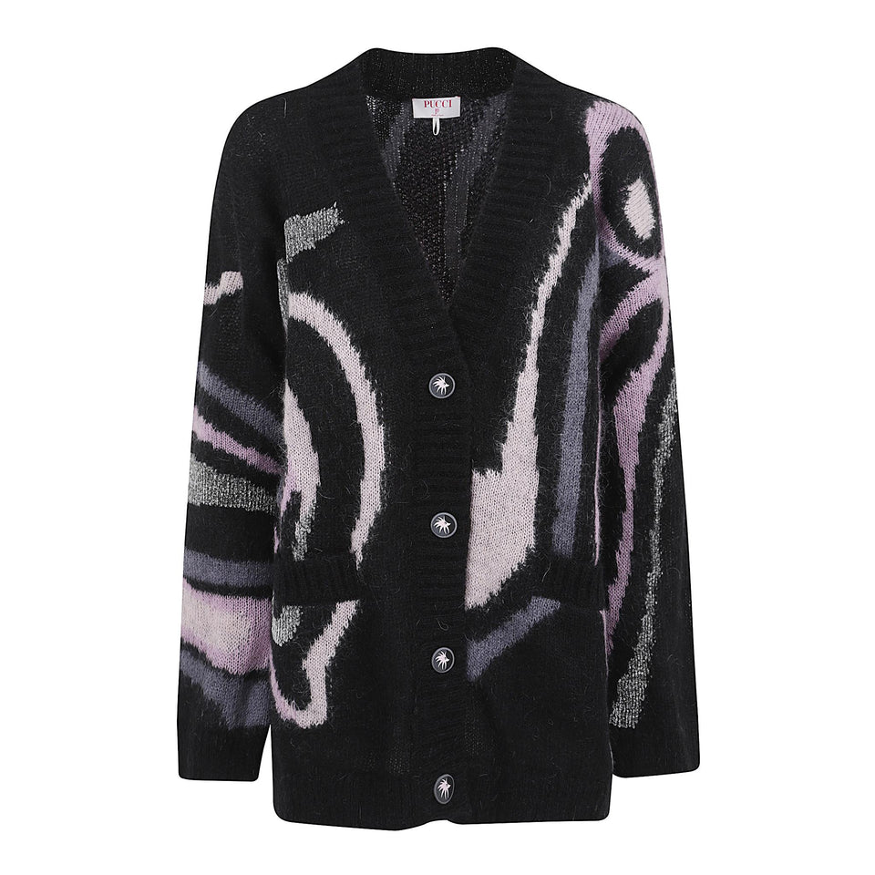 Cardigan in lana multicolor 5UKQ81 5U967002 EMILIO PUCCI 