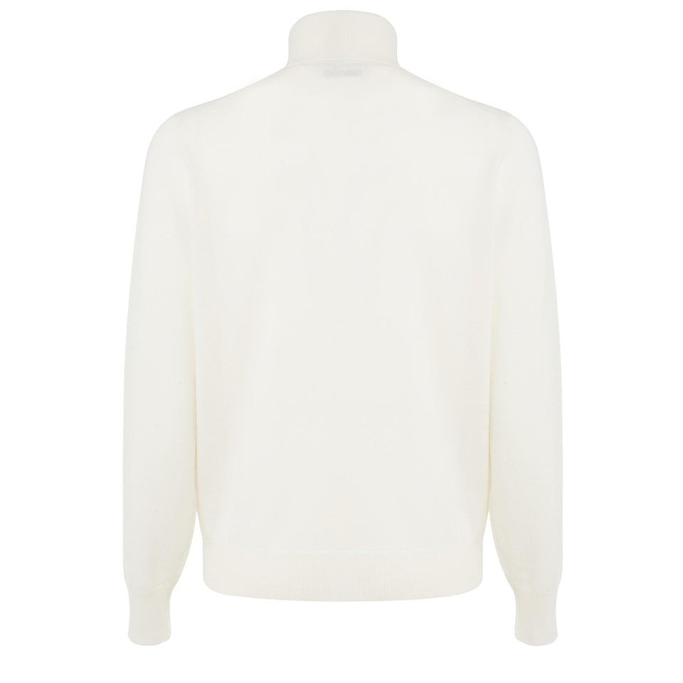 Maglia in cashmere beige