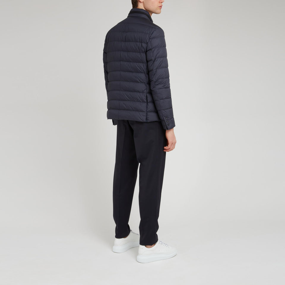 "Carrelet" down jacket in blue fabric
