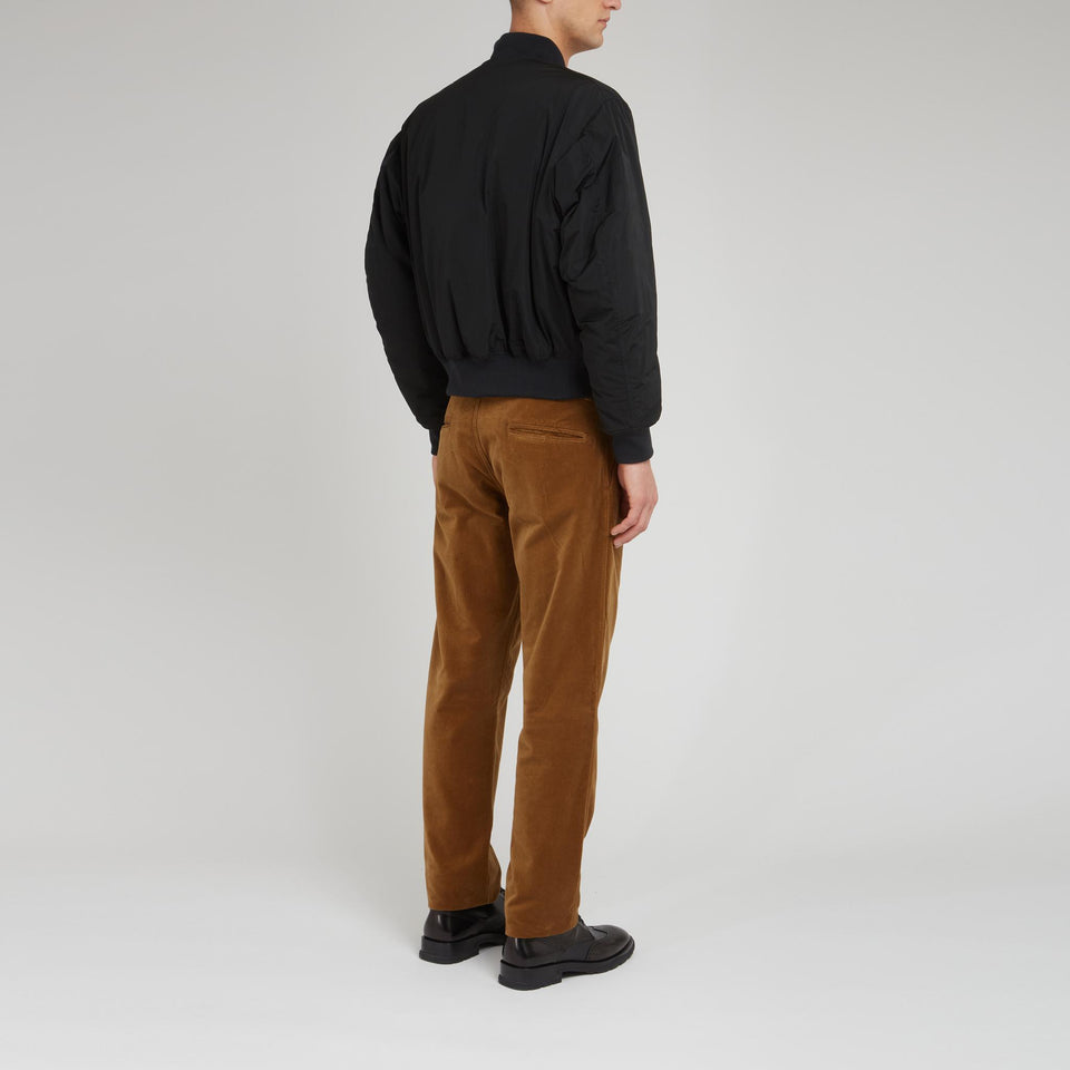 Bomber in tessuto nero