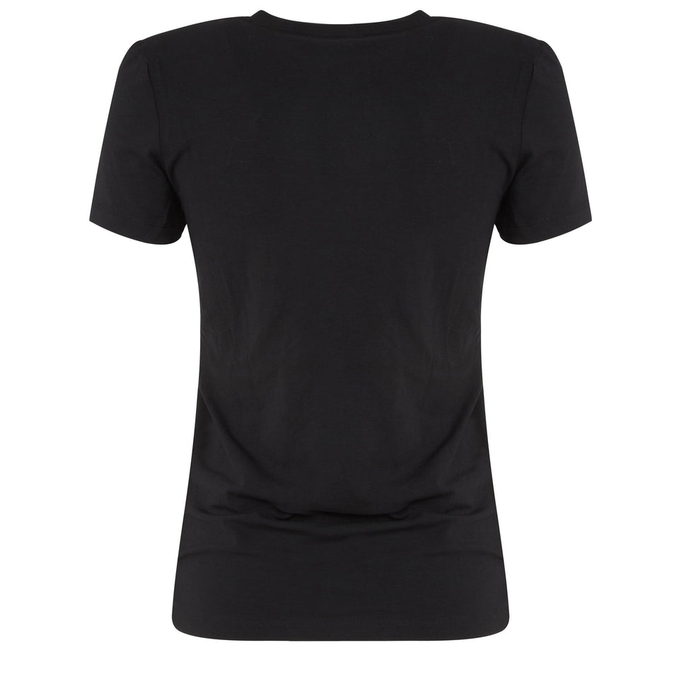 T-shirt "Ayana" in cotone nera