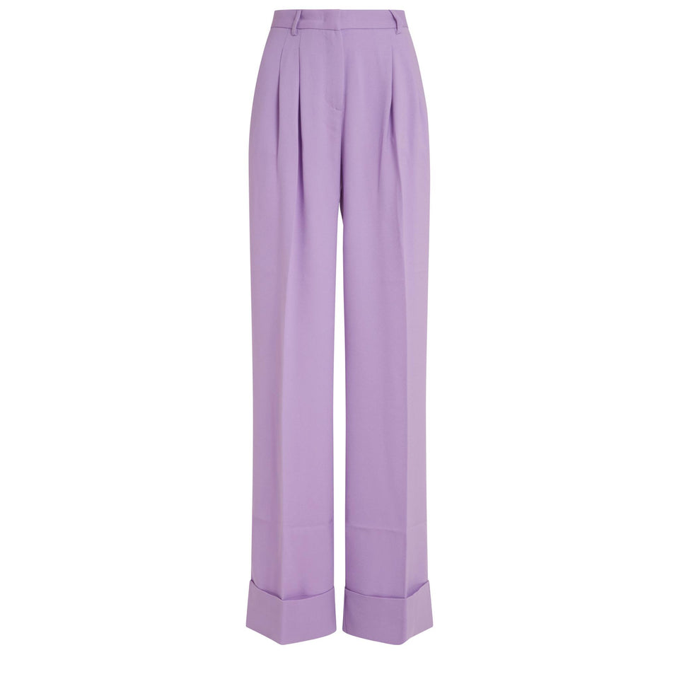 Pantalone "Nathalie" in tessuto lilla