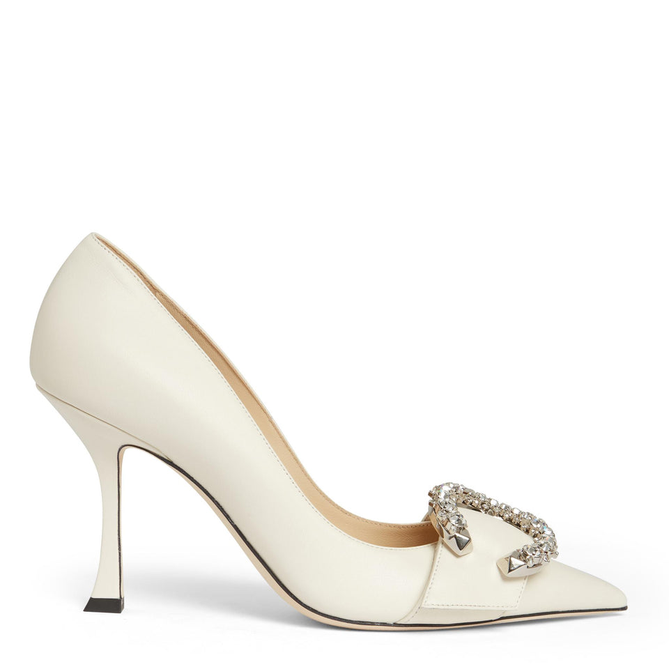 Dècolletè "Melva 90''  in nappa bianca MELVA90 AYULATTE JIMMY CHOO 