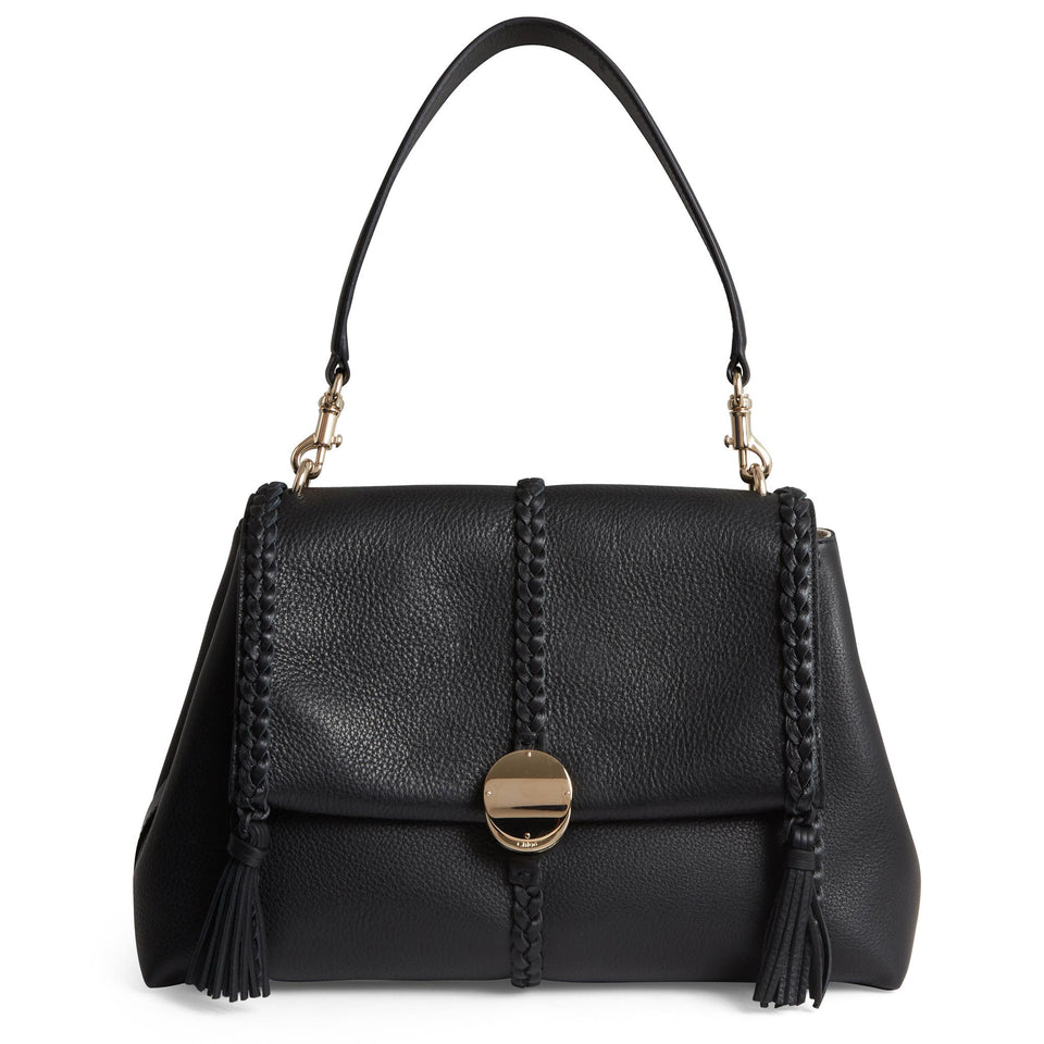 Borsa a spalla ''Penelope'' in pelle nera