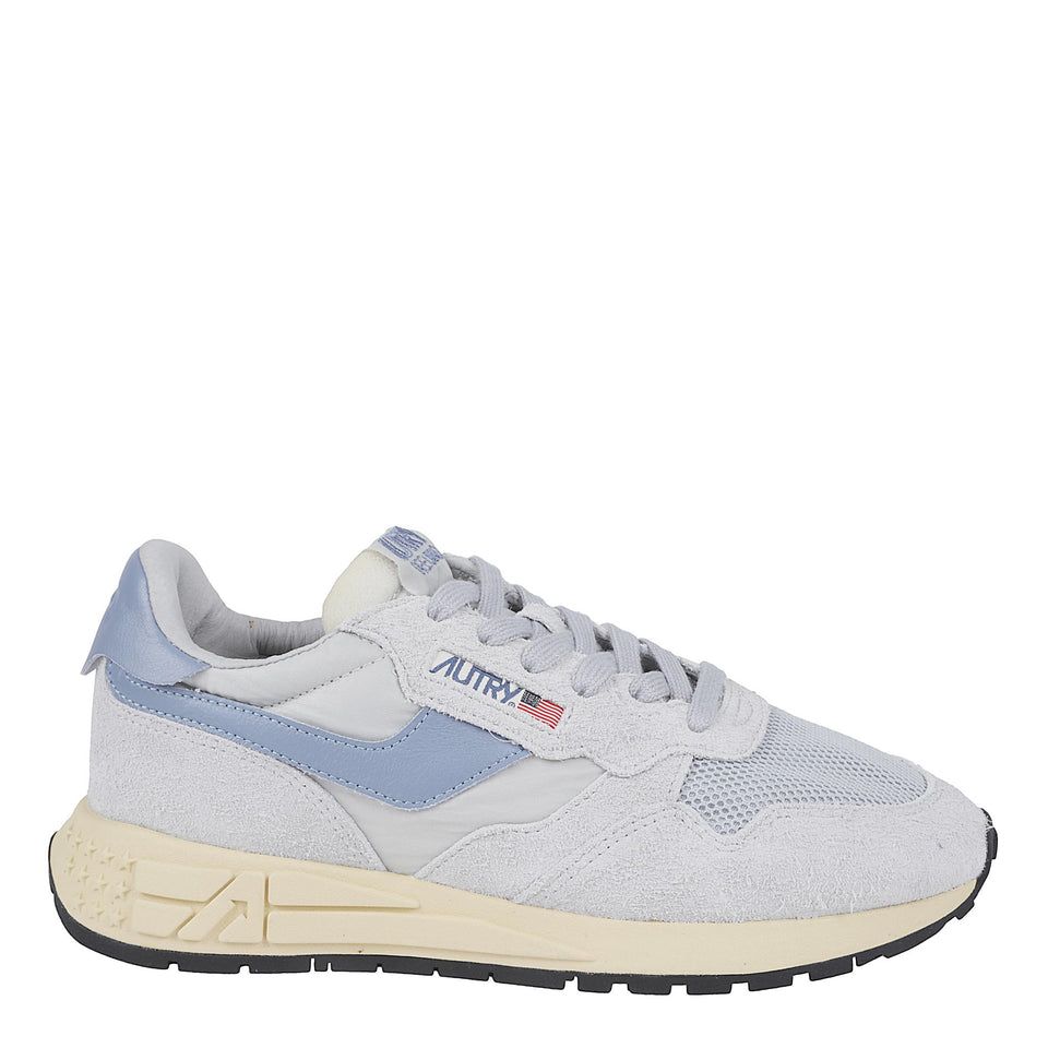 Sneakers "Reelwind" in pelle grigia WWLW-UT18 GLAC/TEMP AUTRY 