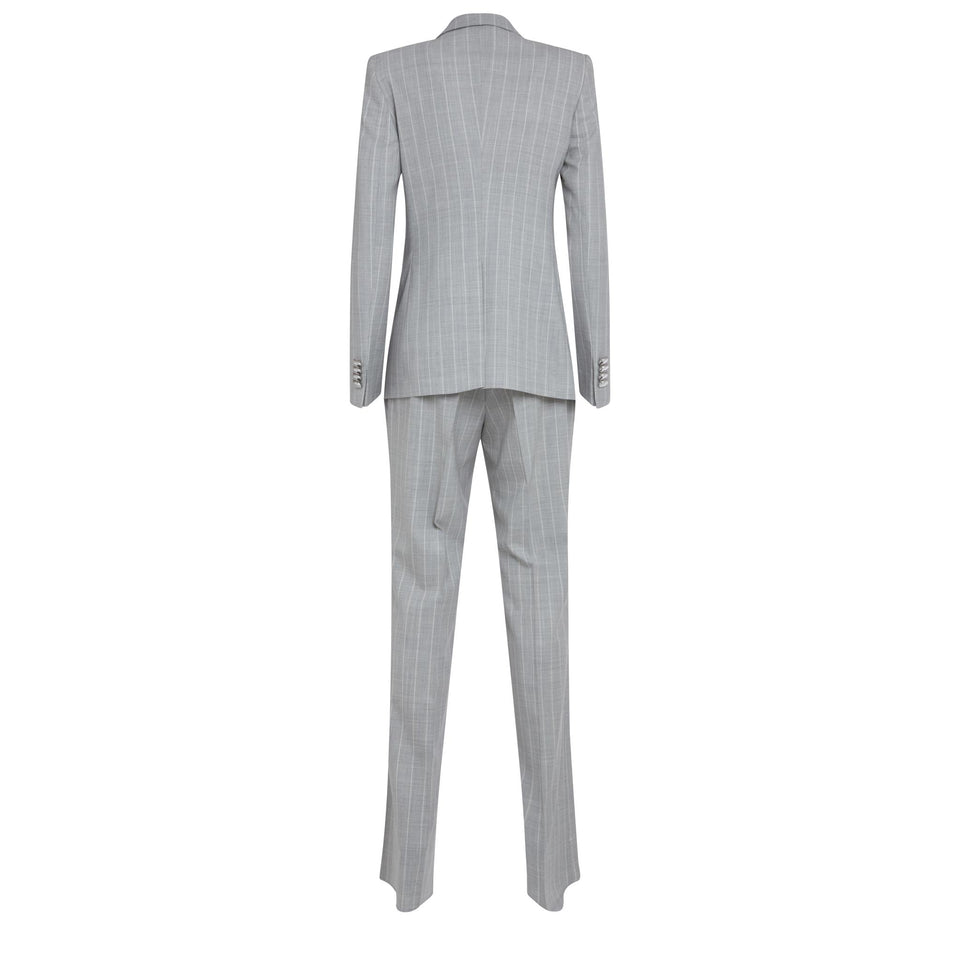 Tailleur in tessuto grigio