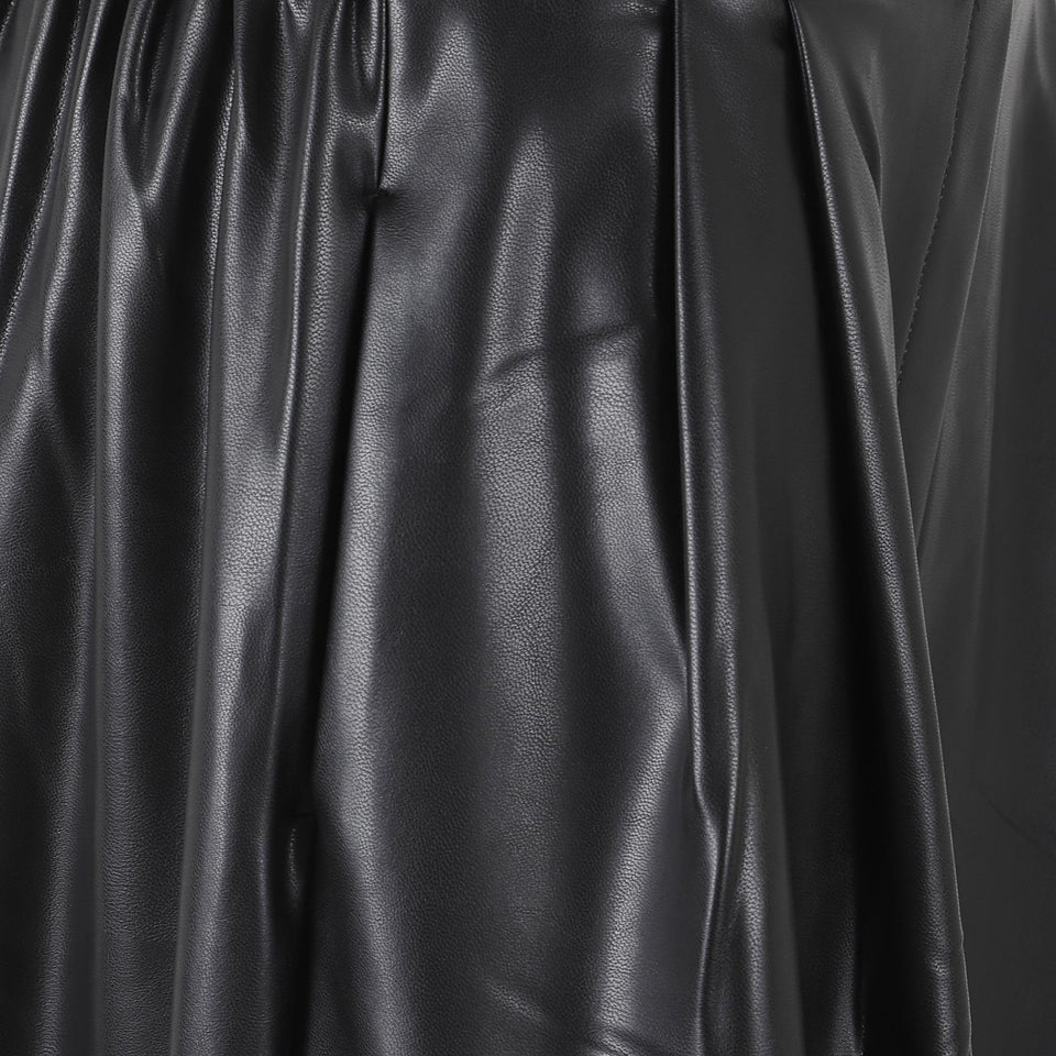 Pantalone baggy in pelle nero ST3257LVO96 001 NORMA KAMALI 