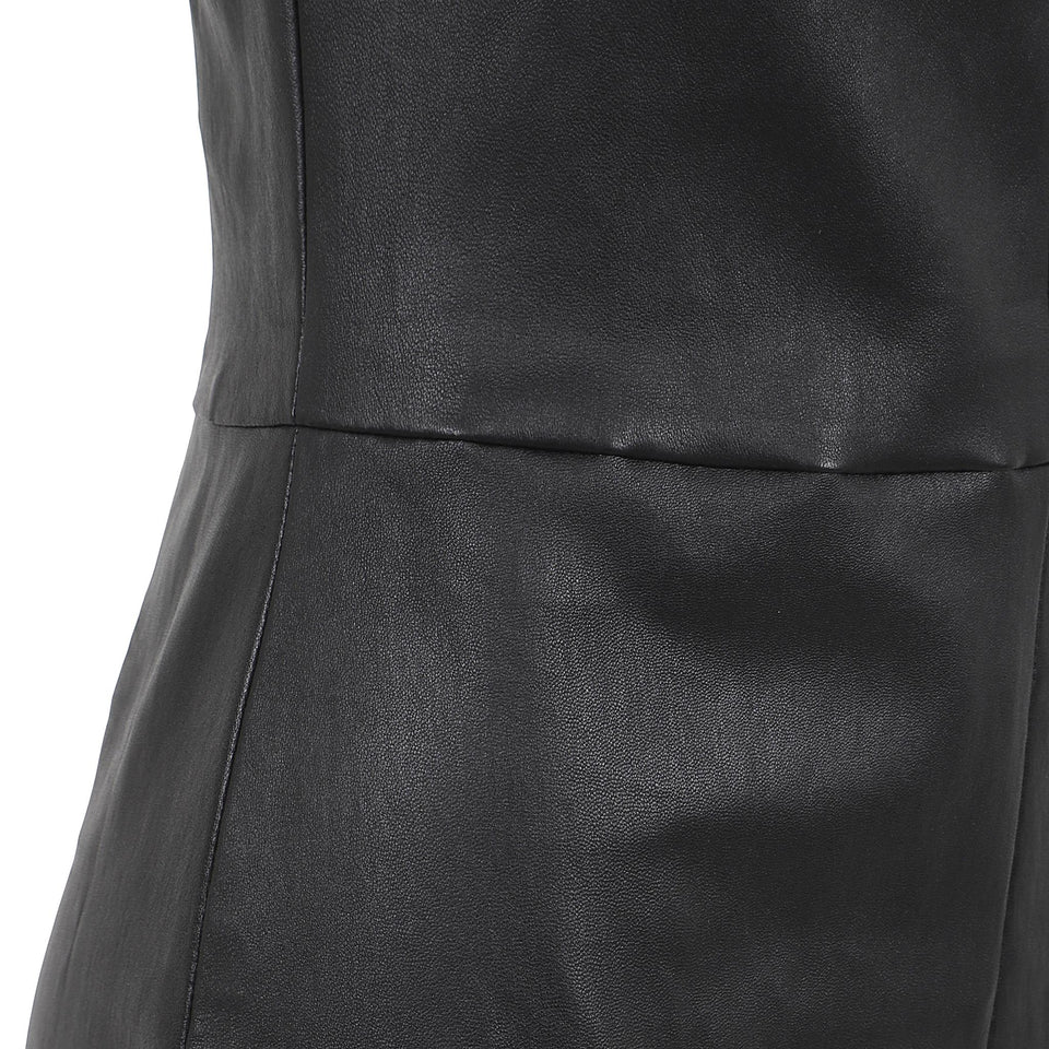 Abito "Eva" in pelle nero EVA PLONGENOIR STOULS 