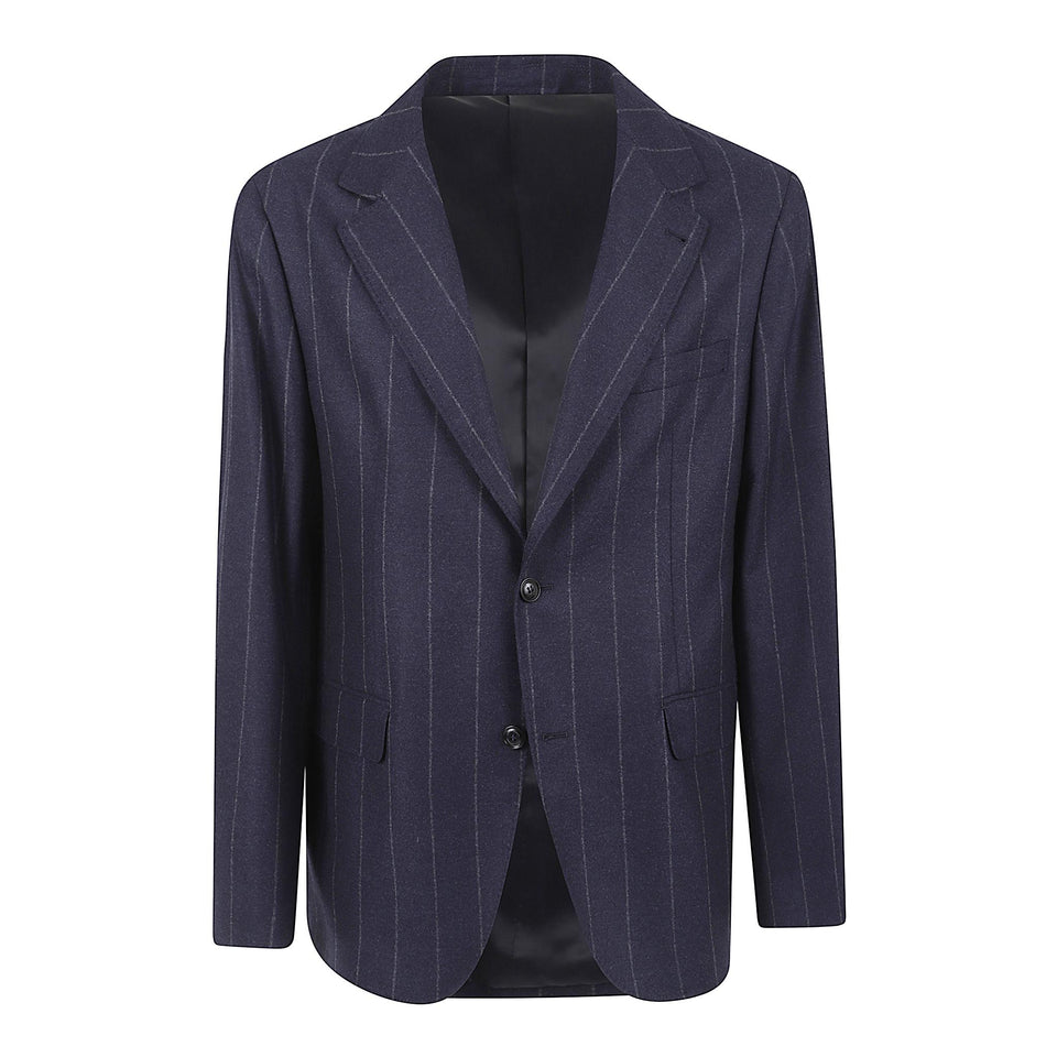 Blazer mono petto in lana navy FW25B21Z914 2607 BRETT JOHNSON 