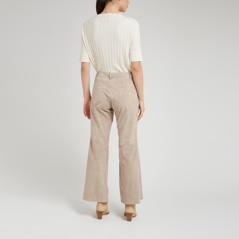 Cardigan a coste in lana bianco