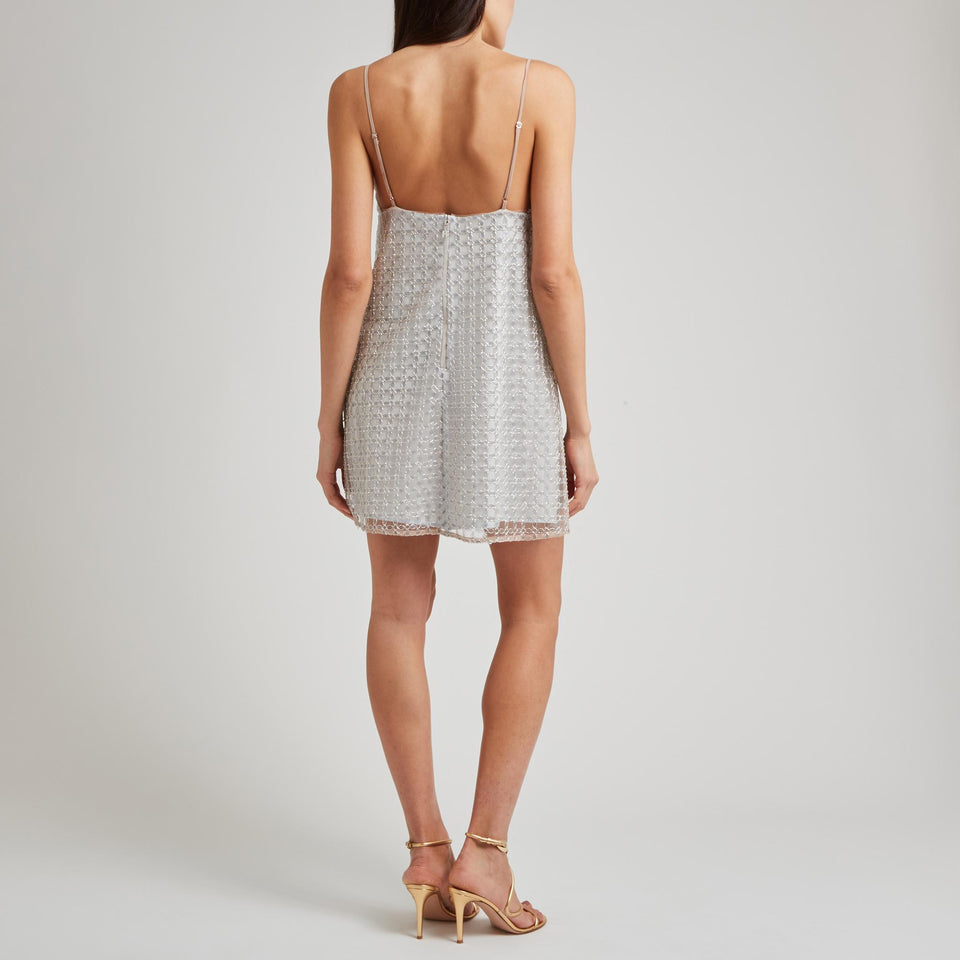 Dress in light blue fabric