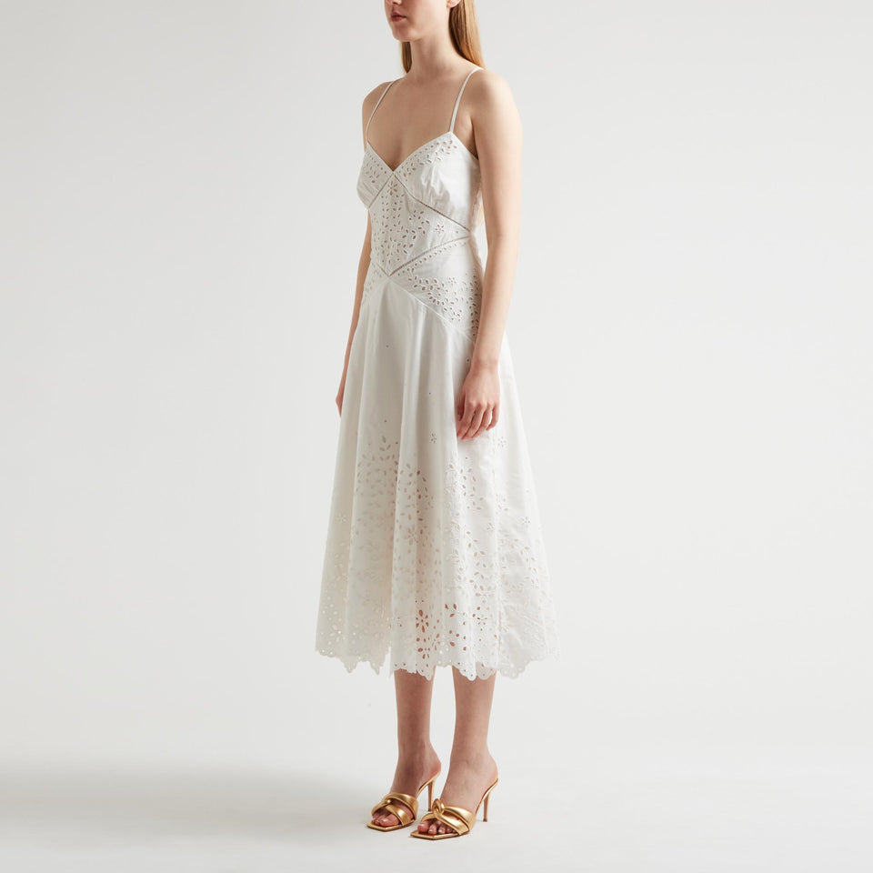 Abito in cotone bianco