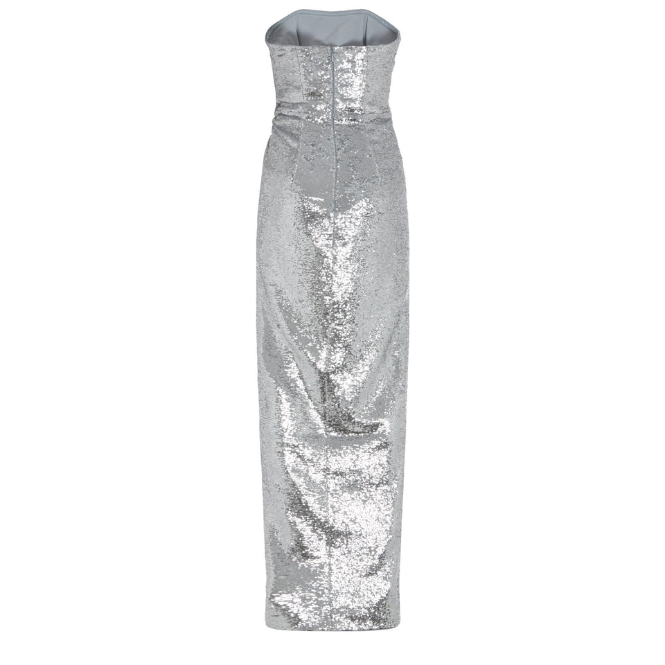 Silver Sequin Dress