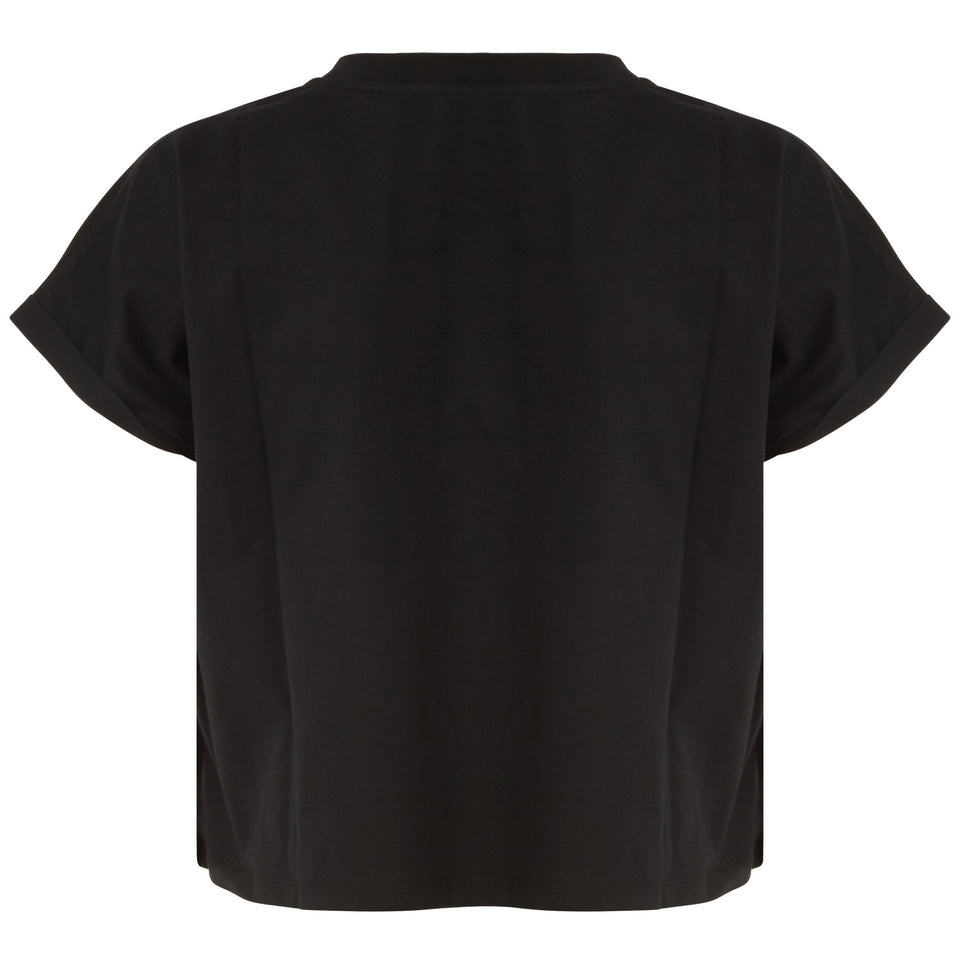 T-shirt in cotone nera - GIO MORETTI
