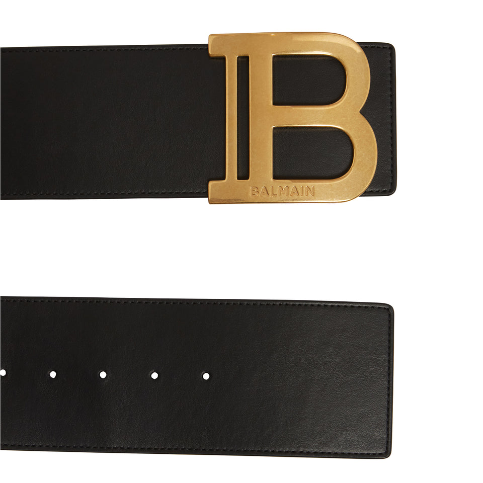 Cintura ''B-Belt'' in pelle nera - GIO MORETTI