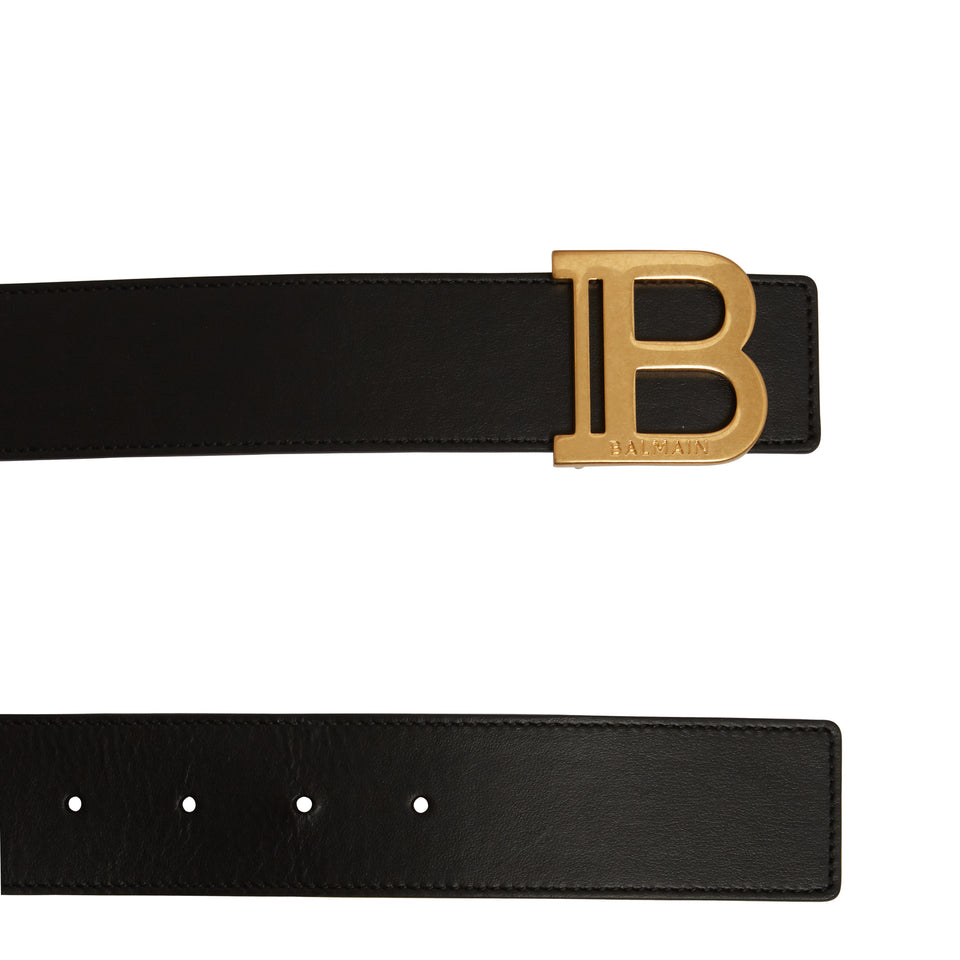 Cintura ''B-Belt'' in pelle nera - GIO MORETTI