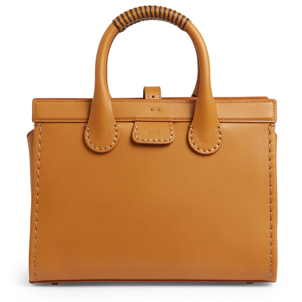 Brown leather "Edith" medium bag