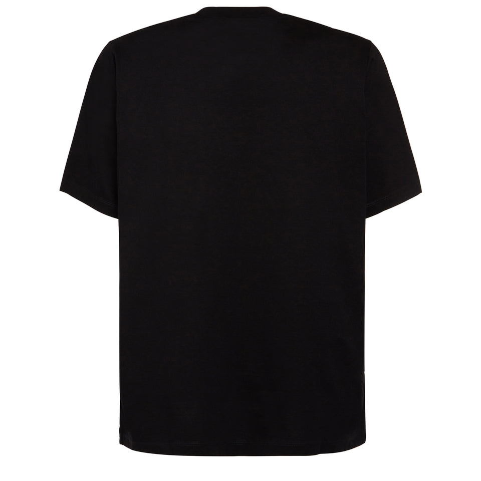 ''Dsquared2 Ibra'' T-shirt in black cotton