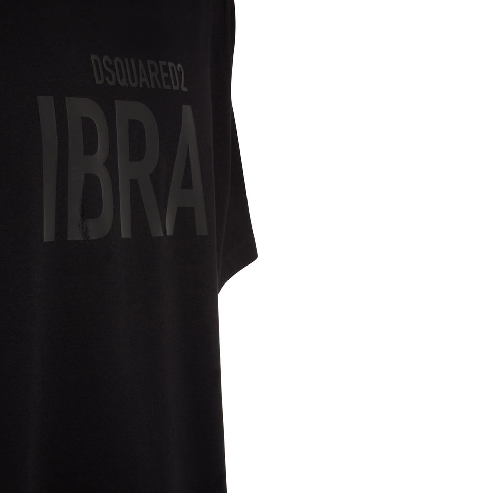 T-shirt ''Dsquared2 Ibra'' in cotone nera