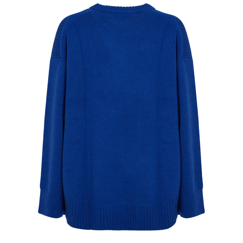 Blue cashmere "Noor" sweater
