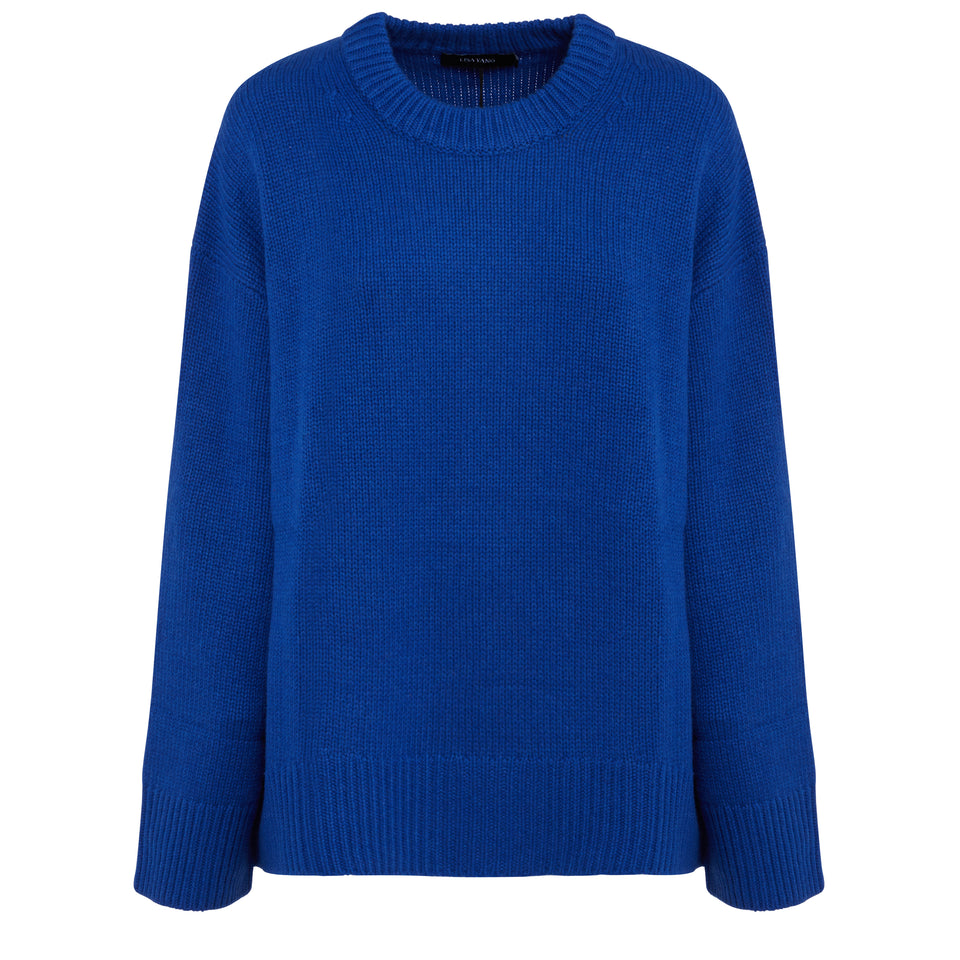 Blue cashmere "Noor" sweater