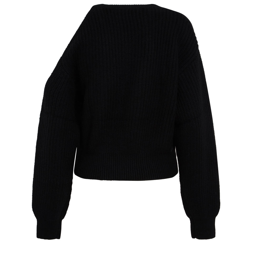 Black cashmere "Leora" sweater