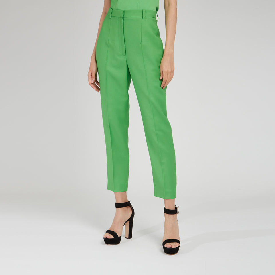 Pantalone in lana verde