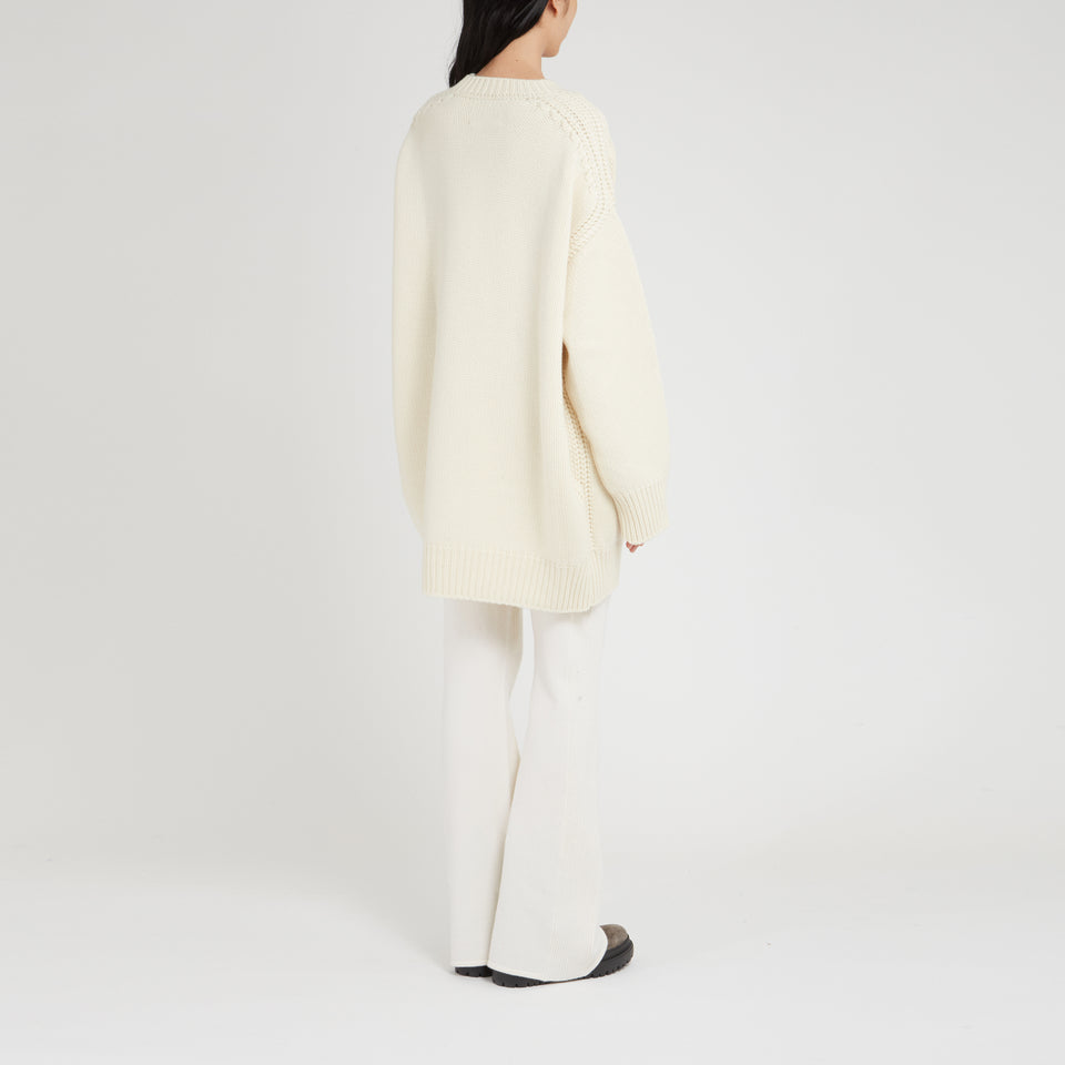 Maglione in cashmere bianca - GIO MORETTI