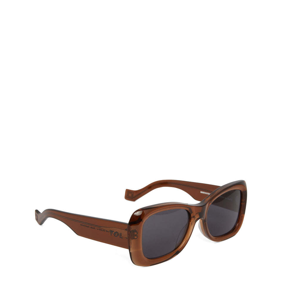 Occhiale ''The Island Liquid Brown'' in acetato - GIO MORETTI