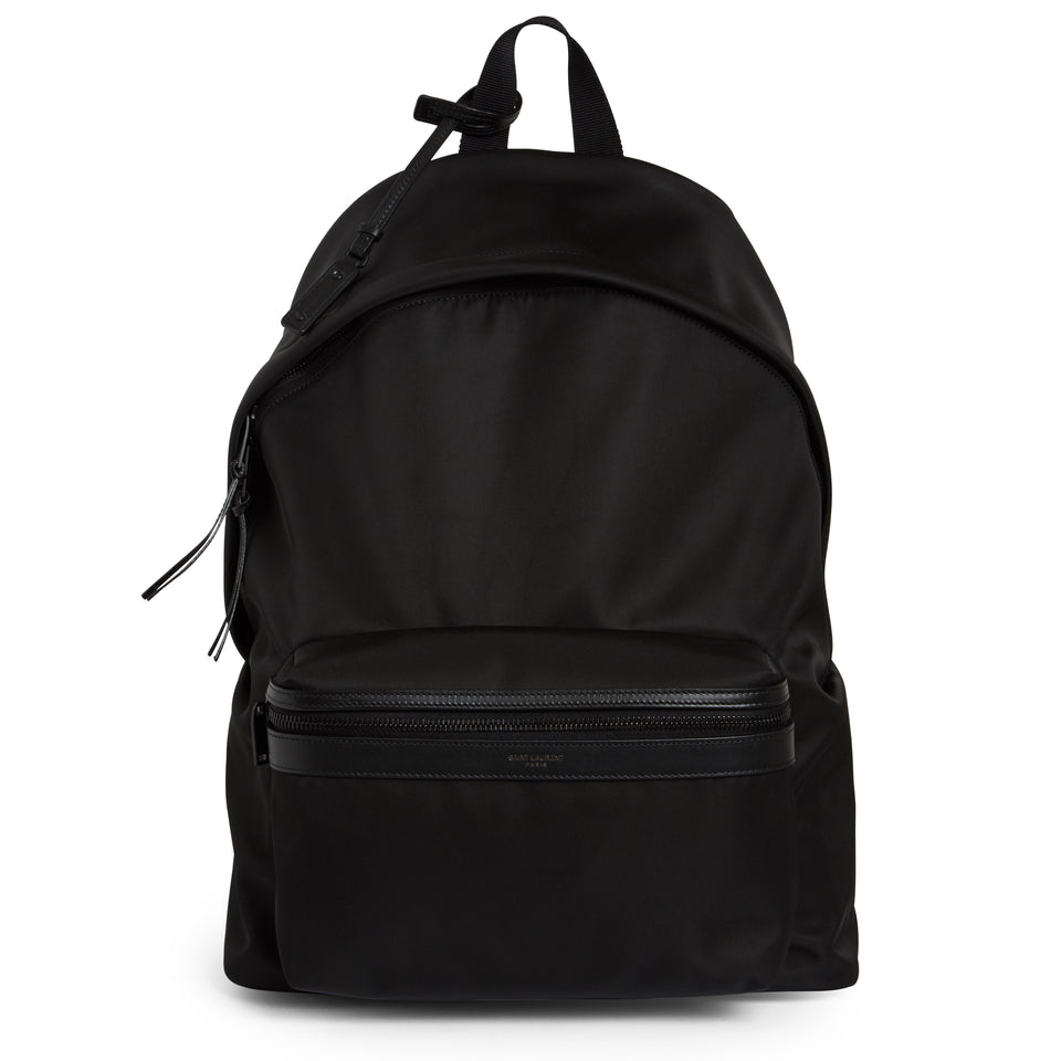 City backpack in black nylon