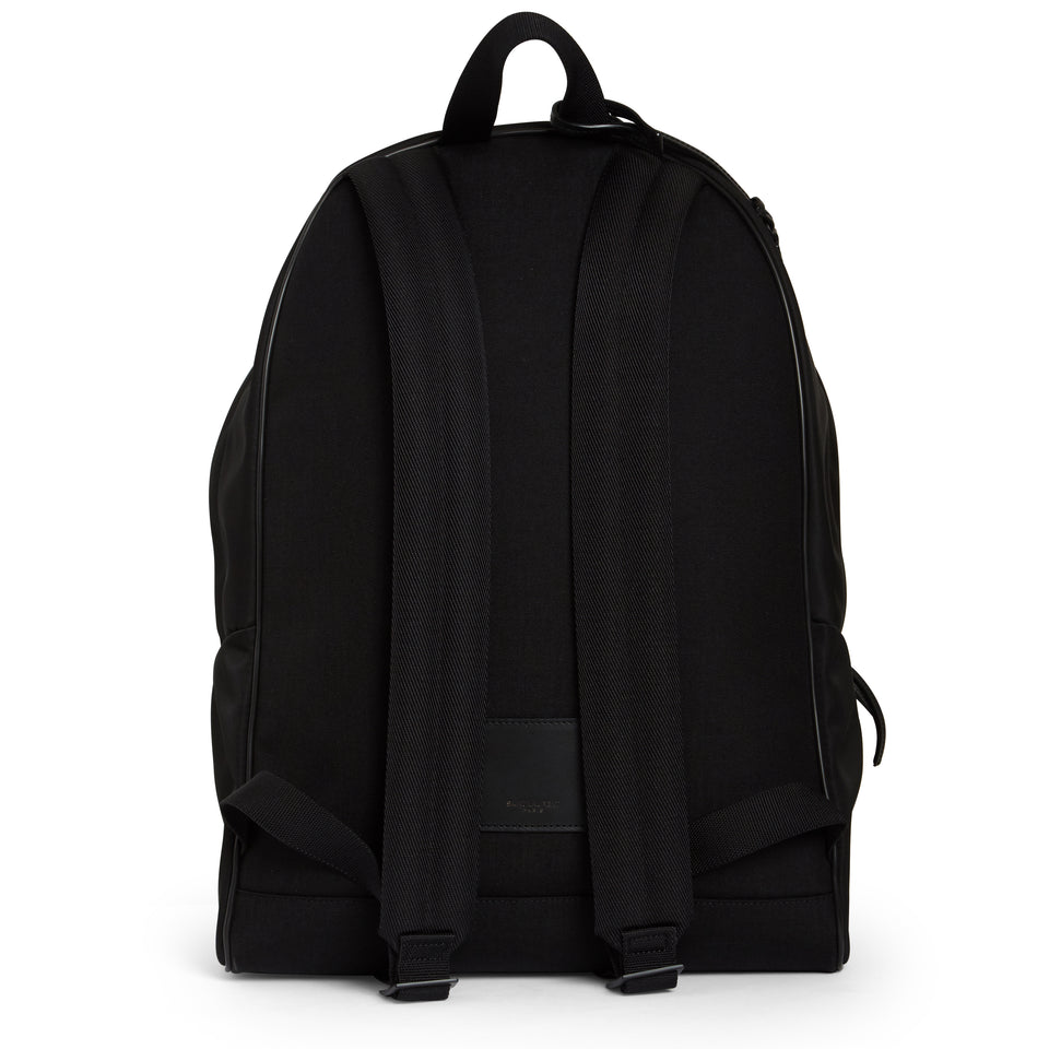 City backpack in black nylon