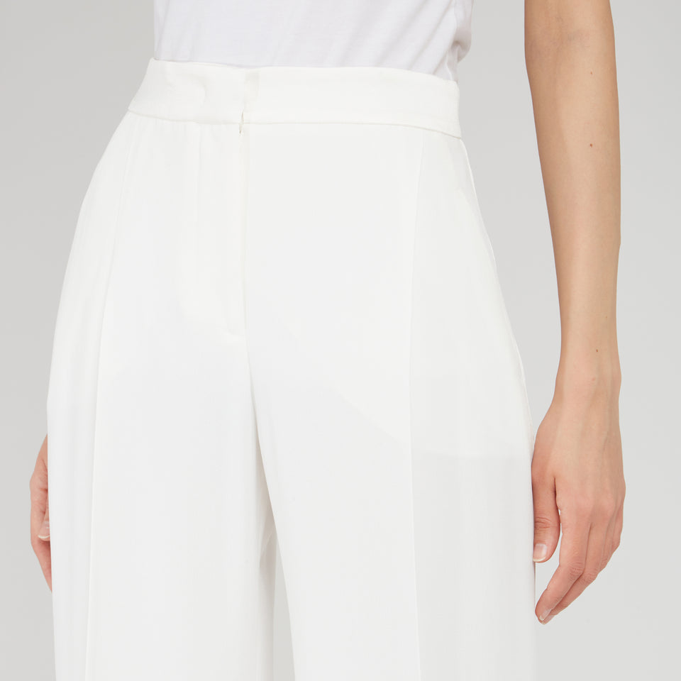 Pantalone in tessuto bianco