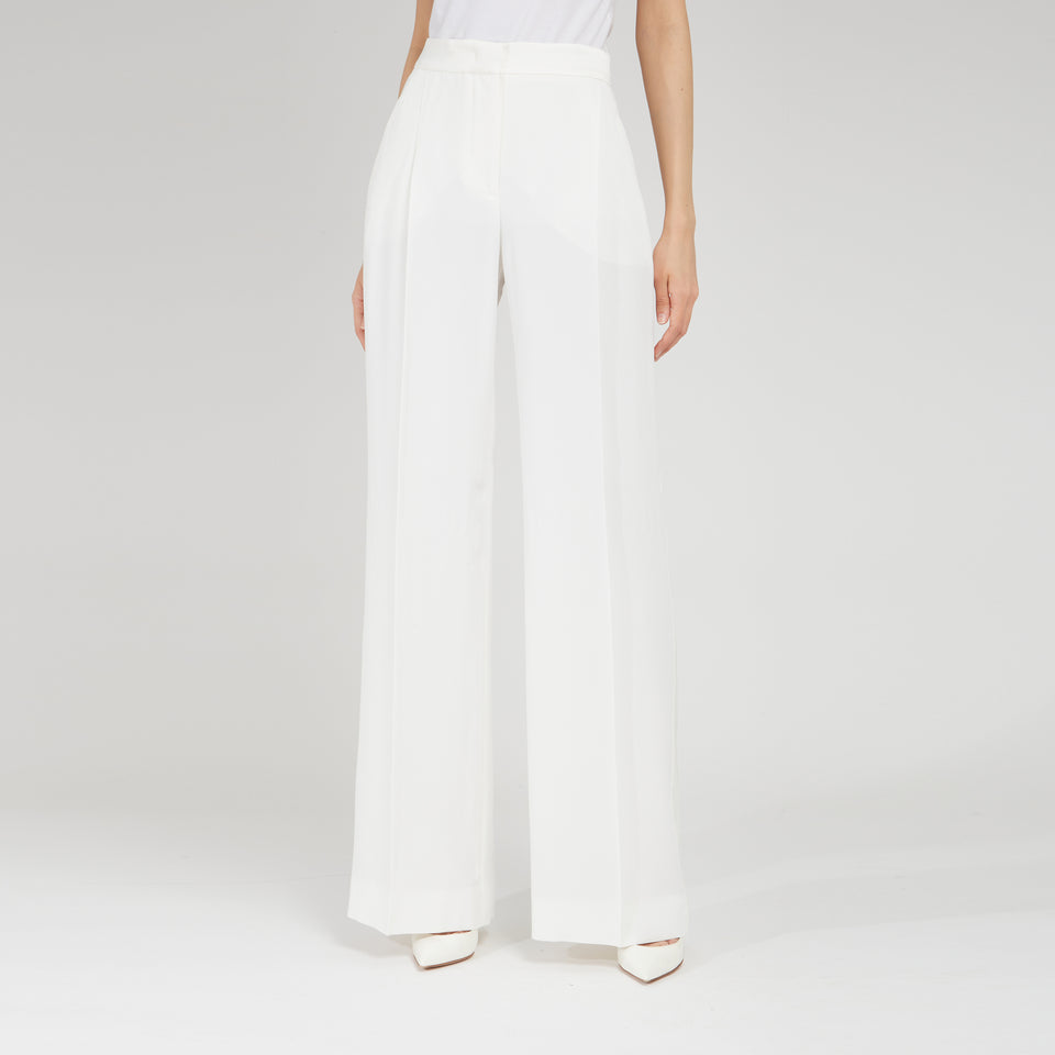 White fabric pants