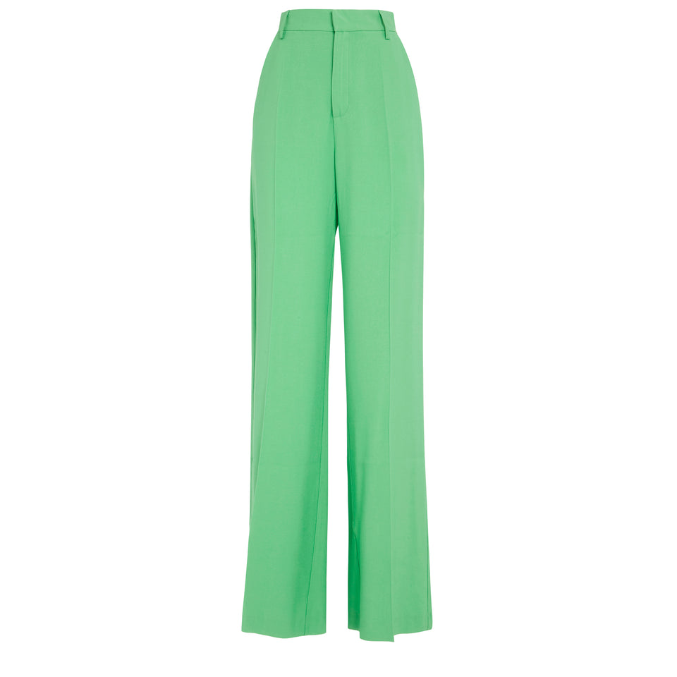 Green twill "Karla" pants
