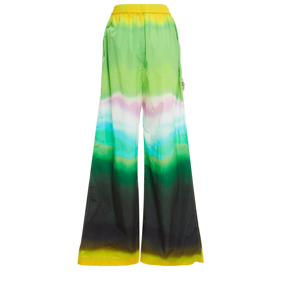 Trousers in multicolor fabric